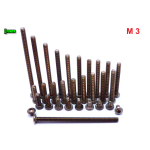 M3 TYTANOWE ŚRUBY GRADE 2 ISO 7380